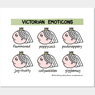 Victorian emoticons Posters and Art